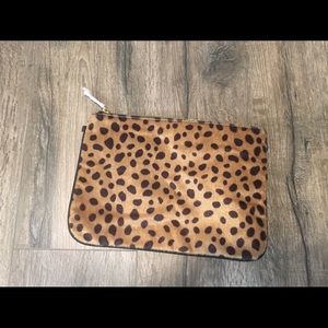 Animal print clutch